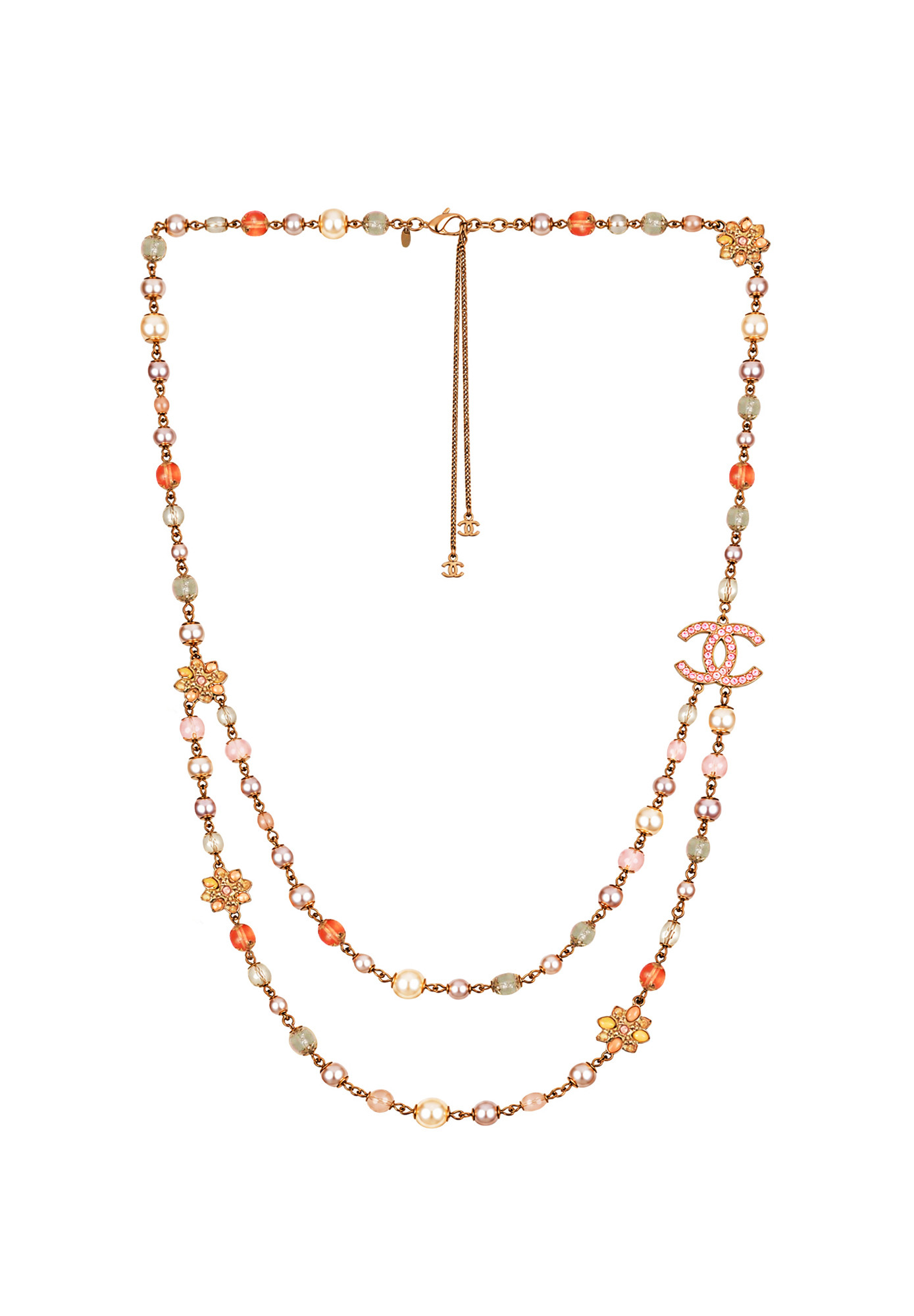 Chanel Necklace with Multicolour Beads