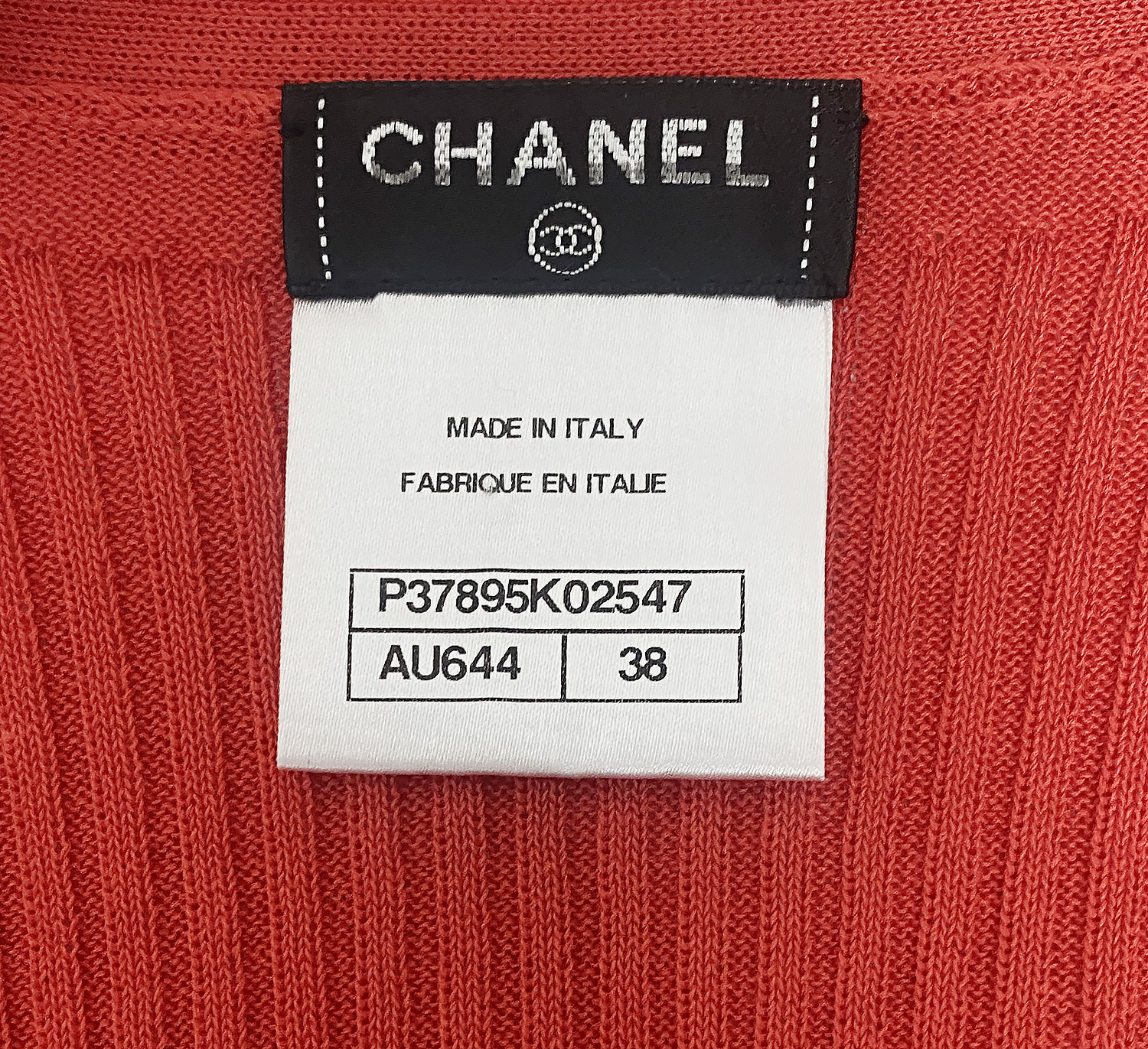 Chanel Red Cardigan