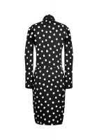 Saint Laurent Polka Dot Black Dress