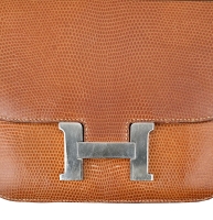 Hermès Constance 18 Cremè de Apricot Salvator Lizard Bag