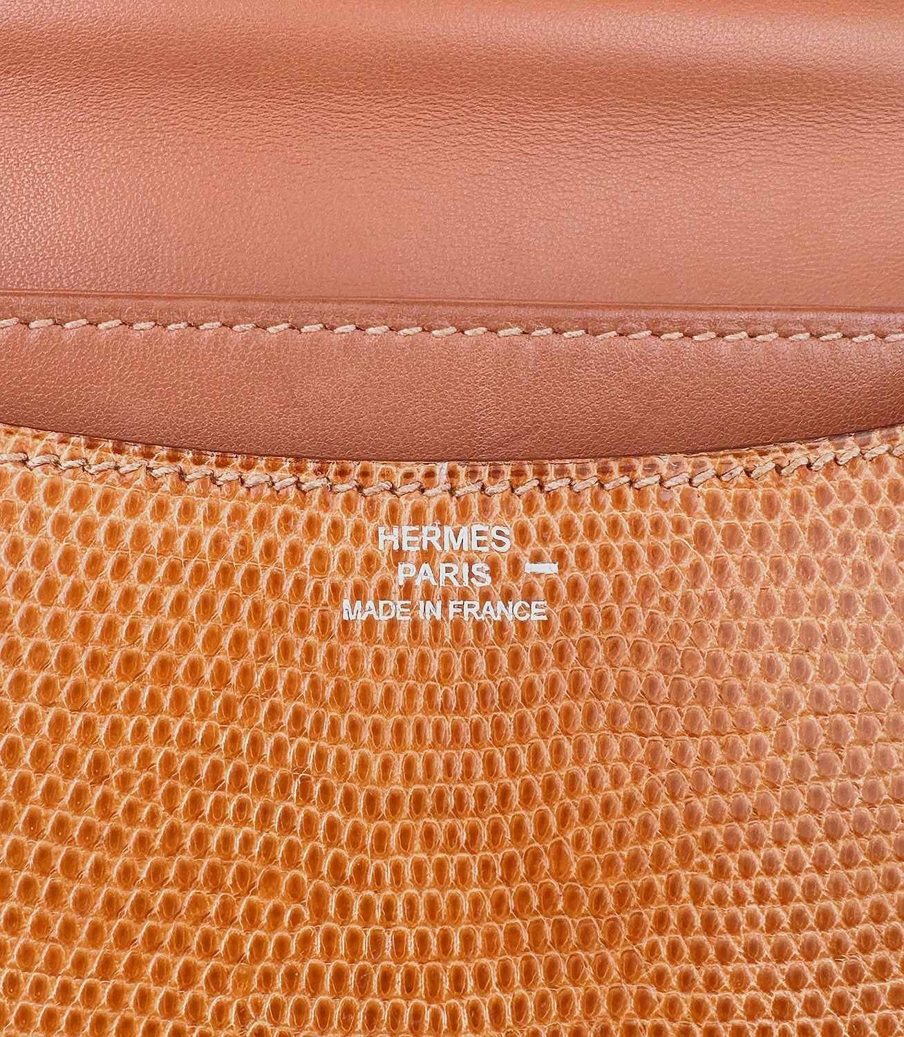 Hermès Constance 18 Cremè de Apricot Salvator Lizard Bag