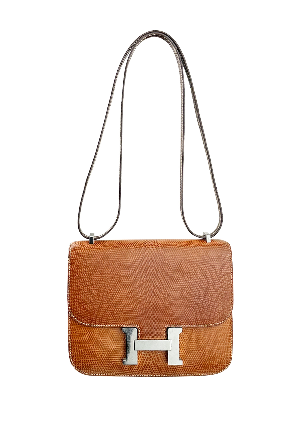 Hermès Constance 18 Cremè de Apricot Salvator Lizard Bag