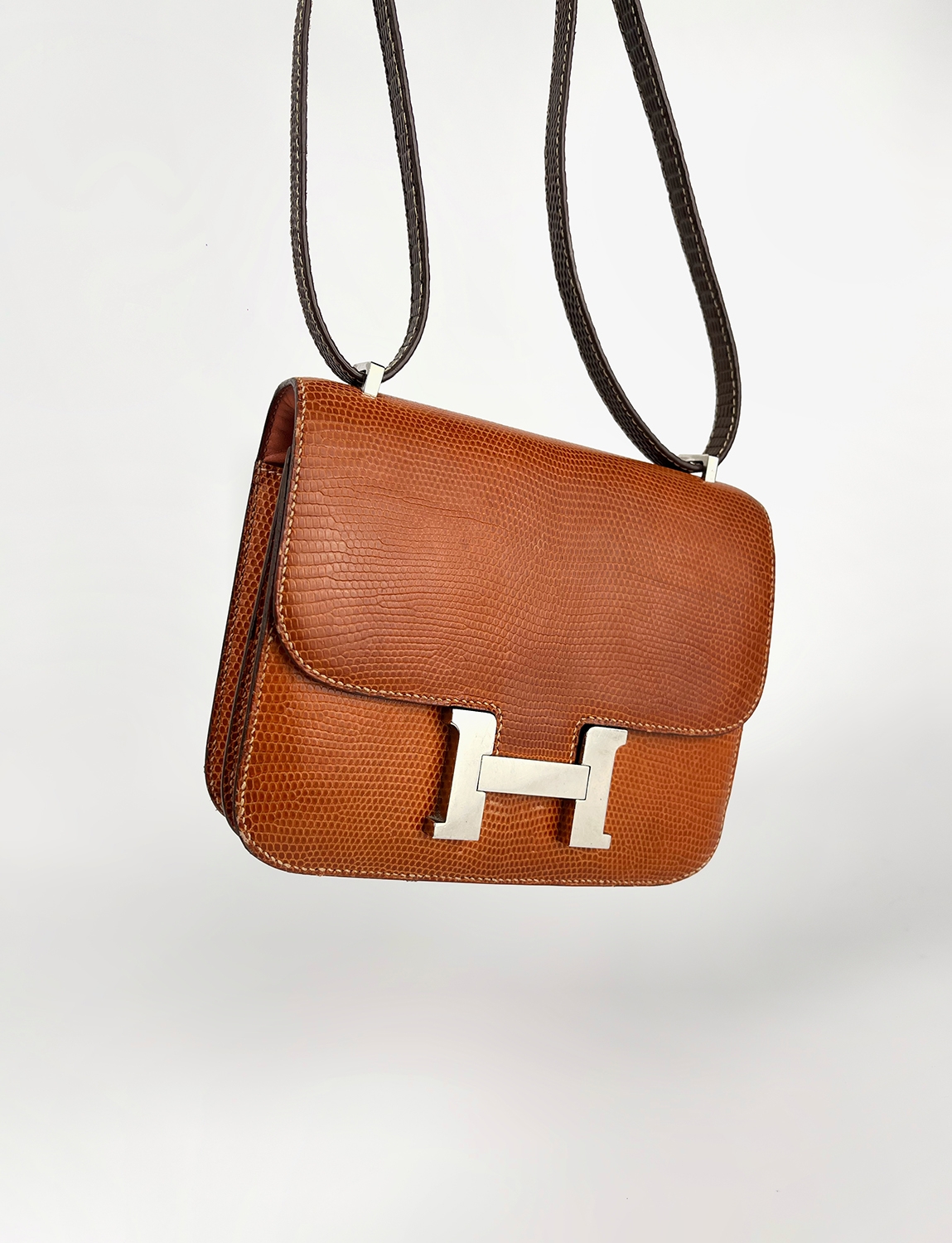 Hermès Constance 18 Cremè de Apricot Salvator Lizard Bag