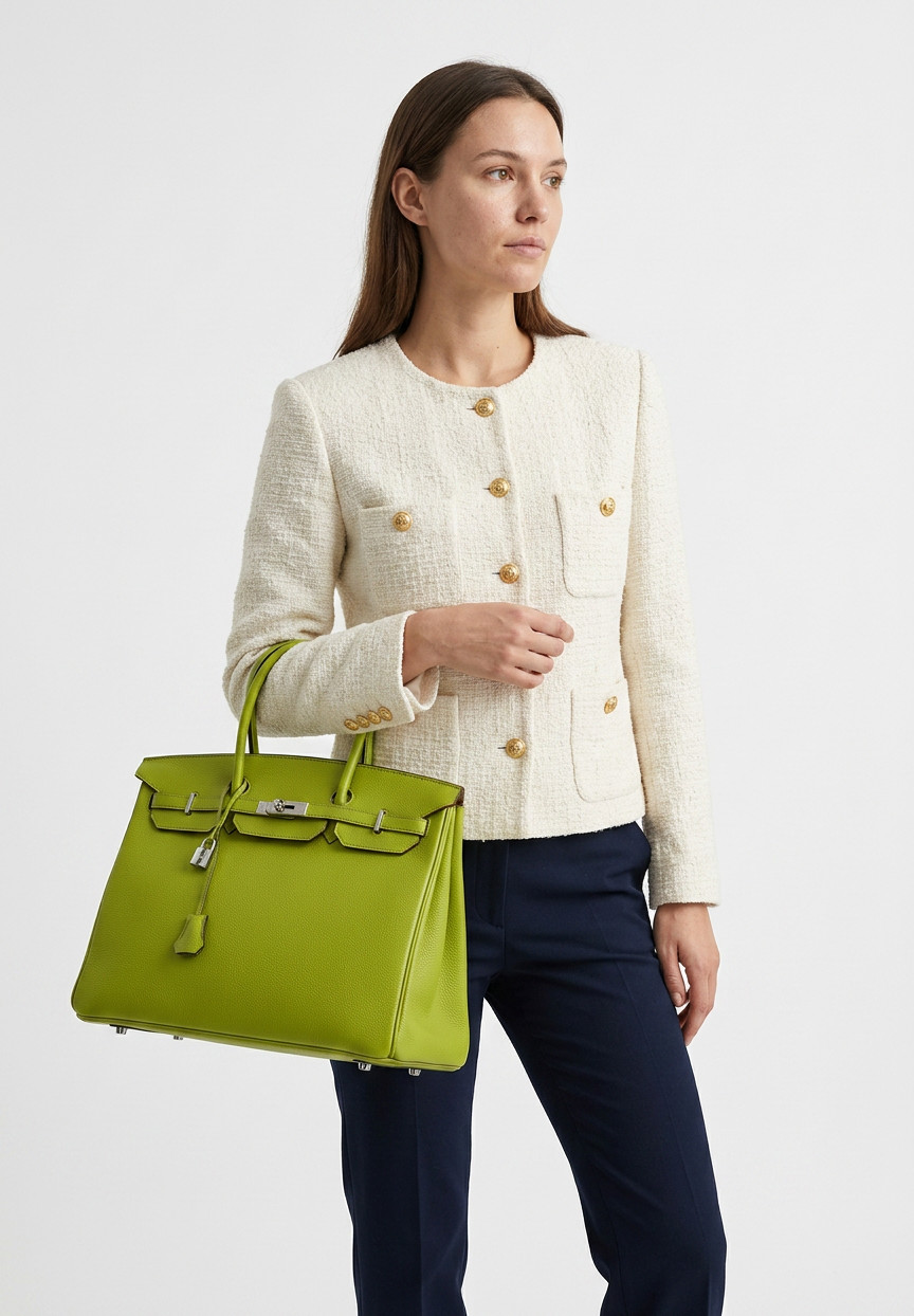 Hermès Birkin 40 Anise Green Clemence Bag