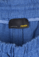 Fendi Elastic Blue Pants