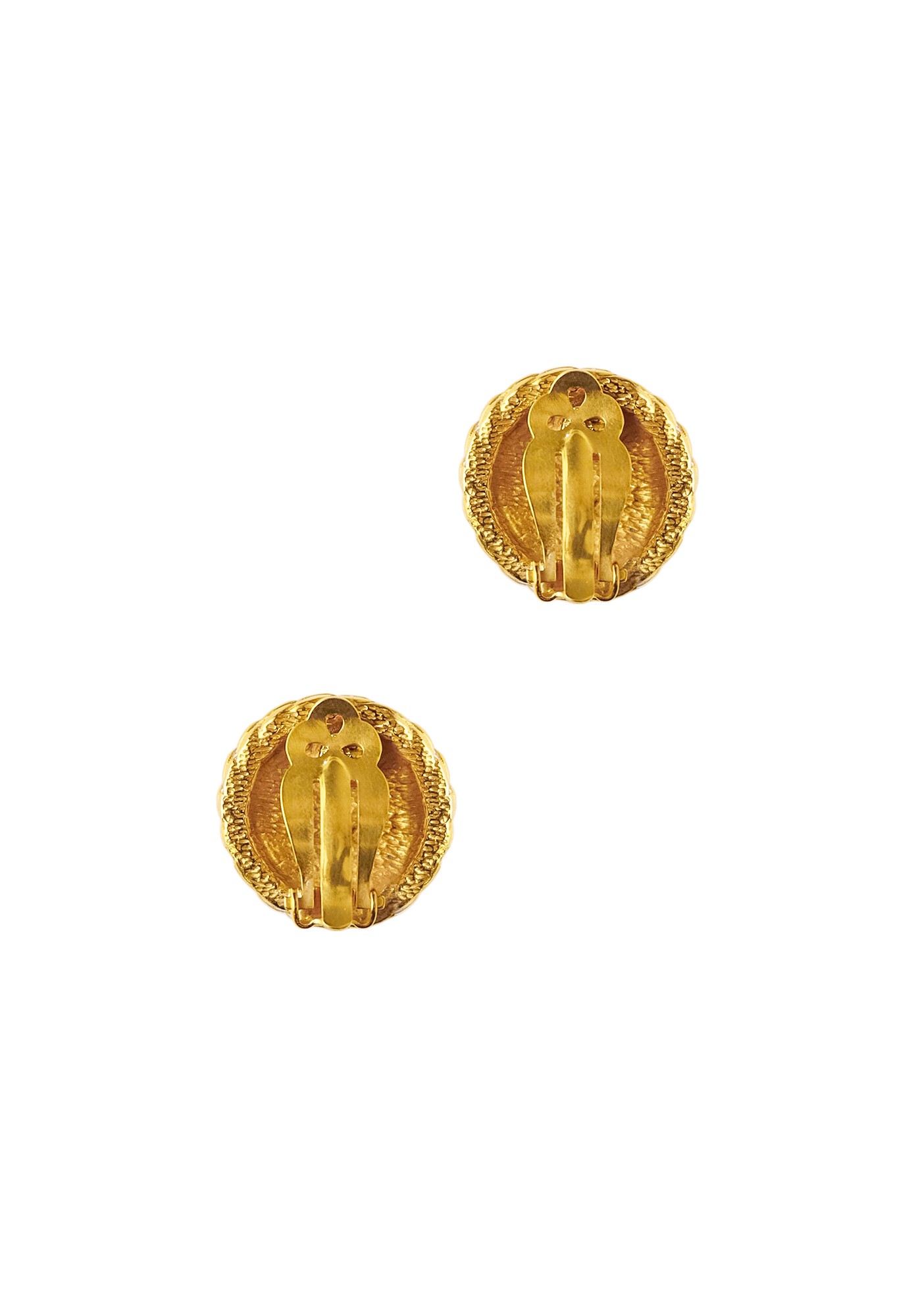 Клипсы Chanel с логотипом 1