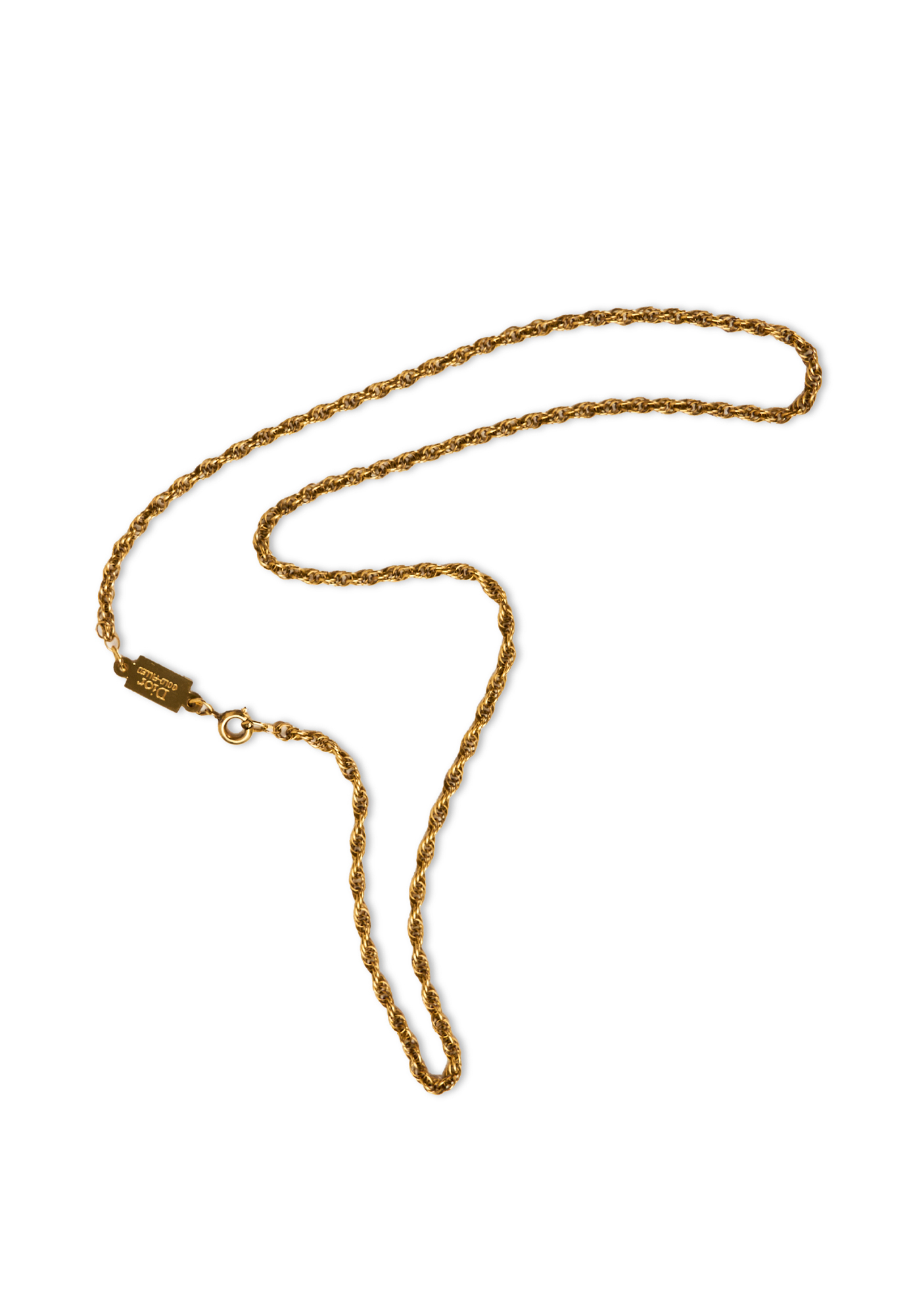 Christian Dior Vintage Twisted Chain Necklace
