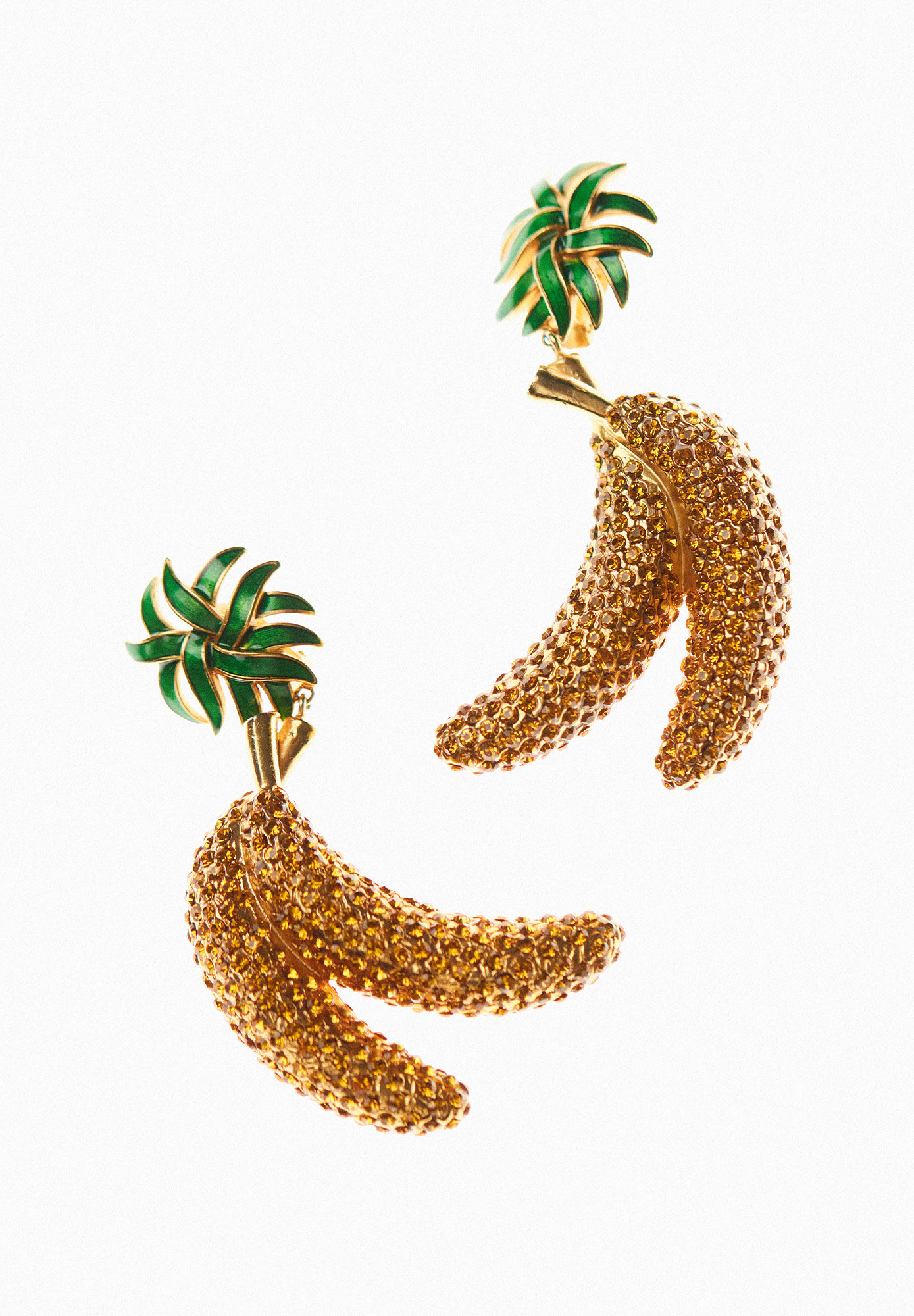 Massive Dolce&Gabbana Banana Clips With Crystals