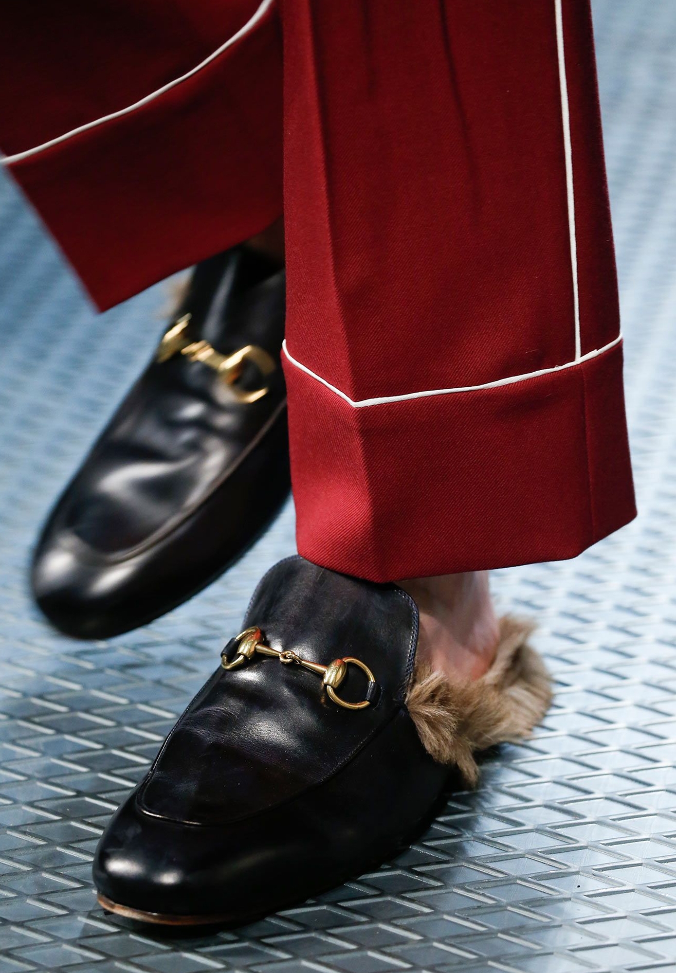 Gucci Princetown Mules With Fur