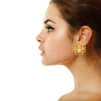 Vintage Yves Saint Laurent Clip-On Earrings