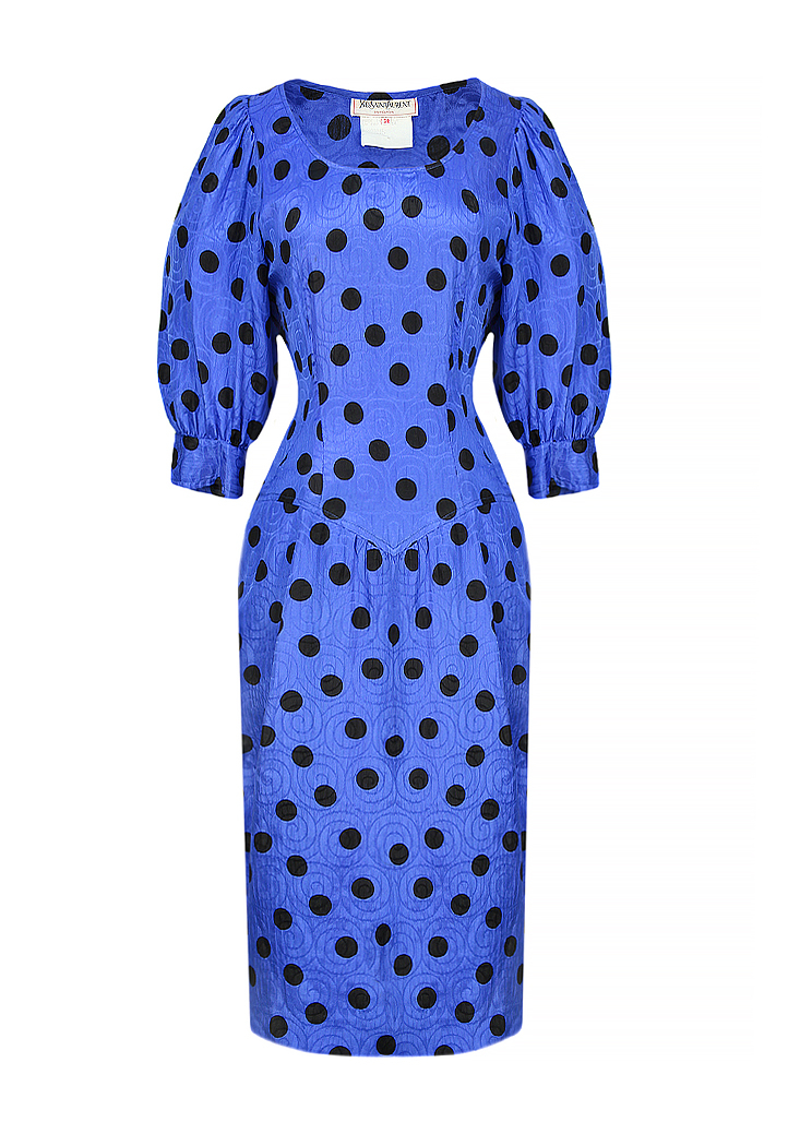 Yves Saint Laurent Jacquard Silk Dress