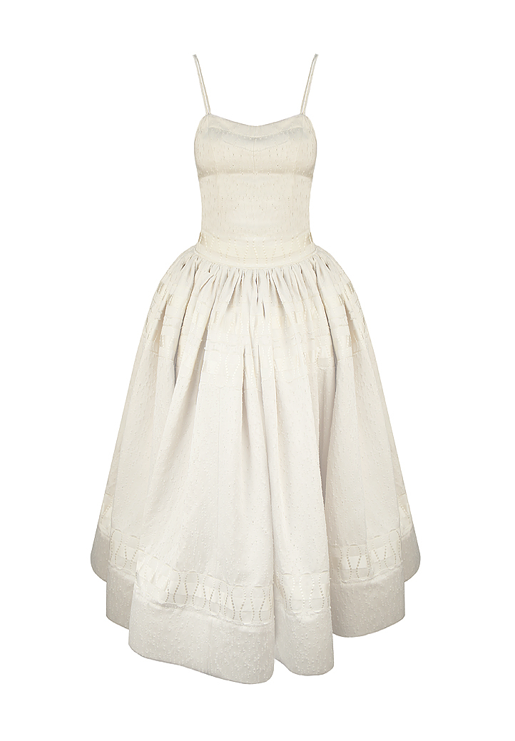 Rochas Ivory Summer Dress