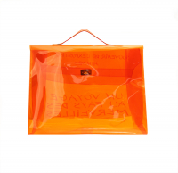 Hermès Kelly 40 Orange Vinyl Bag