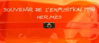 Hermès Kelly 40 Orange Vinyl Bag