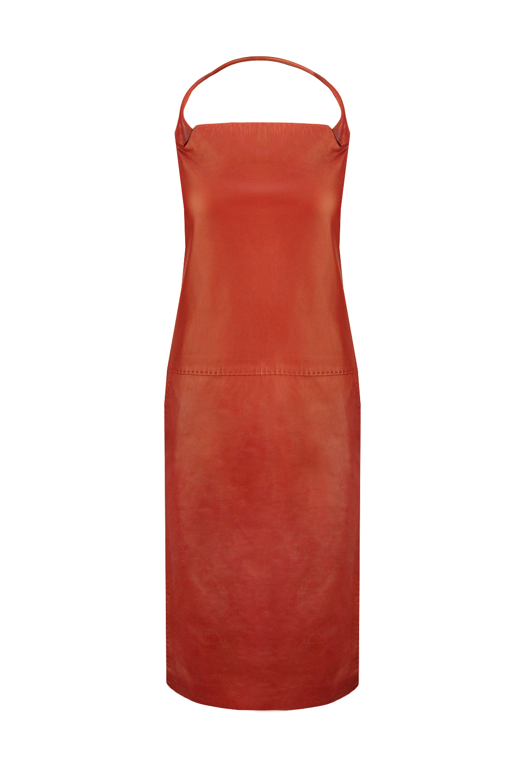 Herms Leather Apron Dress