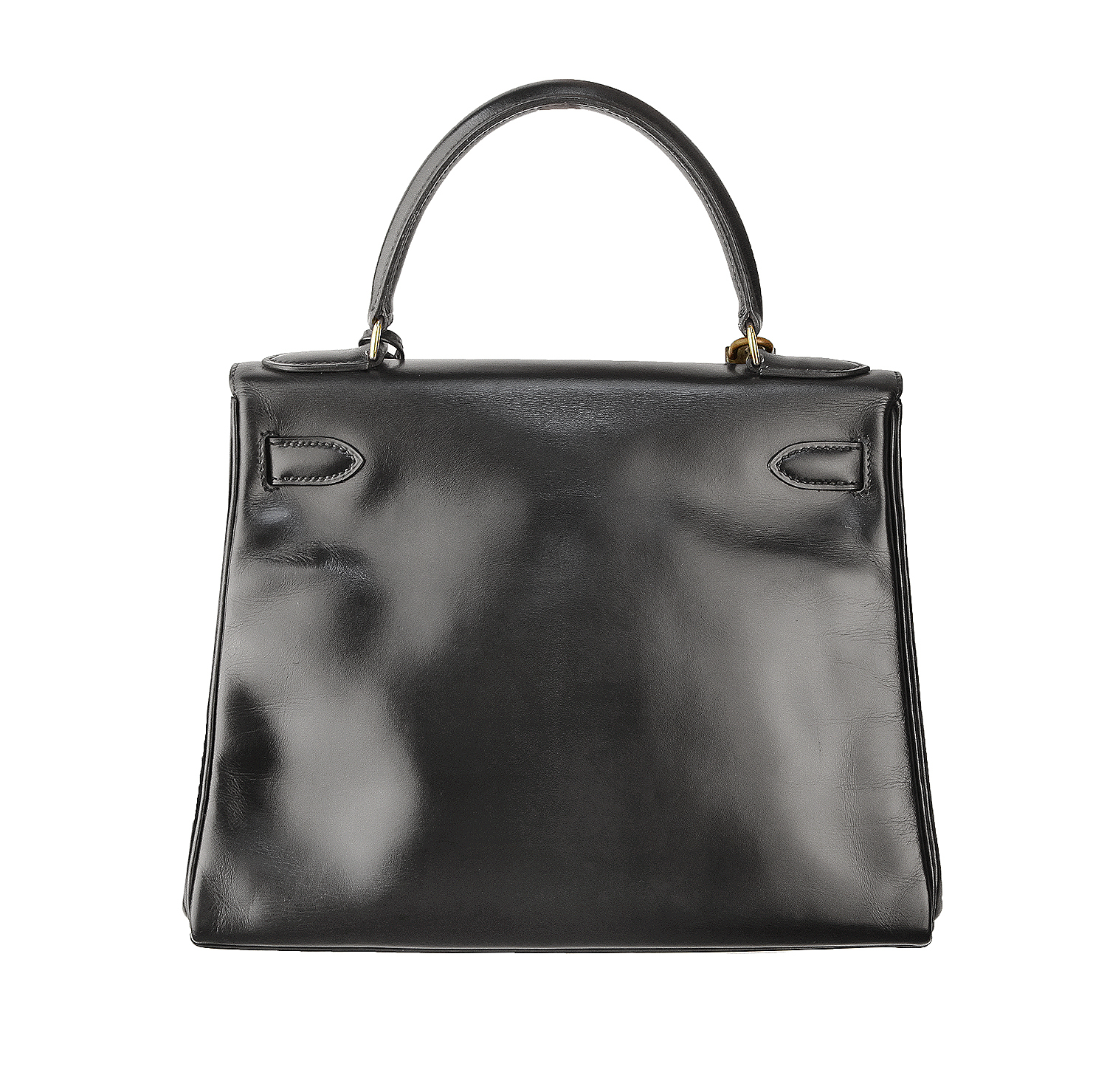 Hermès Kelly 28 Noir Box Retourne Bag