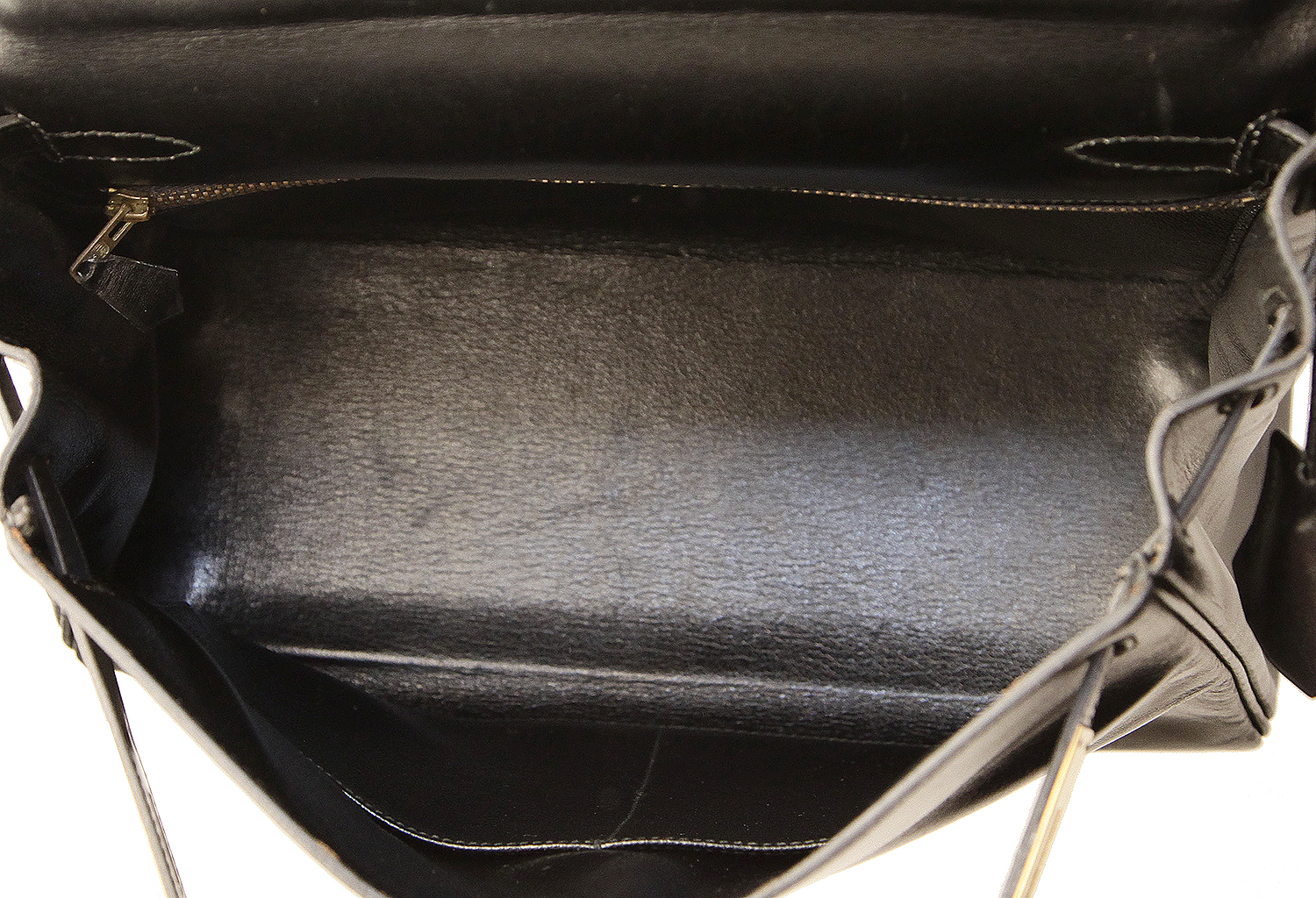 Hermès Kelly 28 Noir Box Retourne Bag