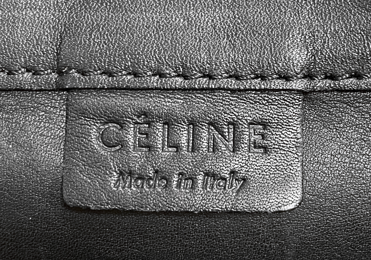 Céline Cabas Black Leather Tote Bag