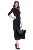 Céline Cabas Black Leather Tote Bag