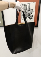 Céline Cabas Black Leather Tote Bag