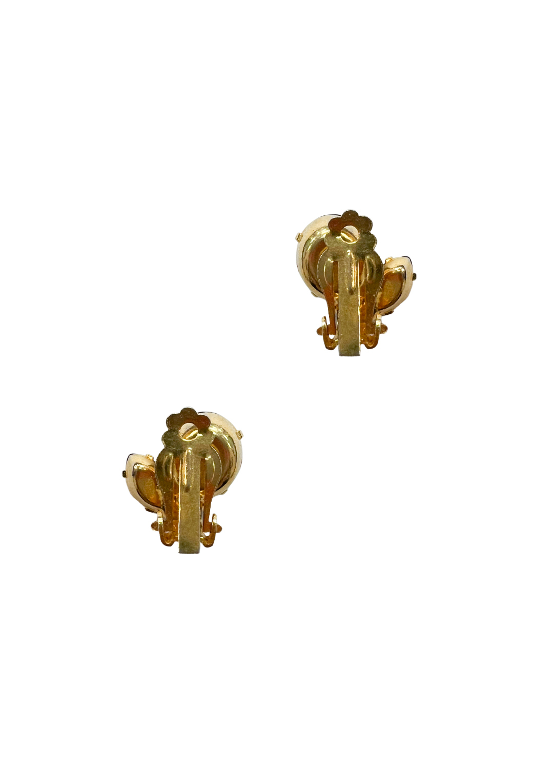 Black Crystals Clip-on Earrings