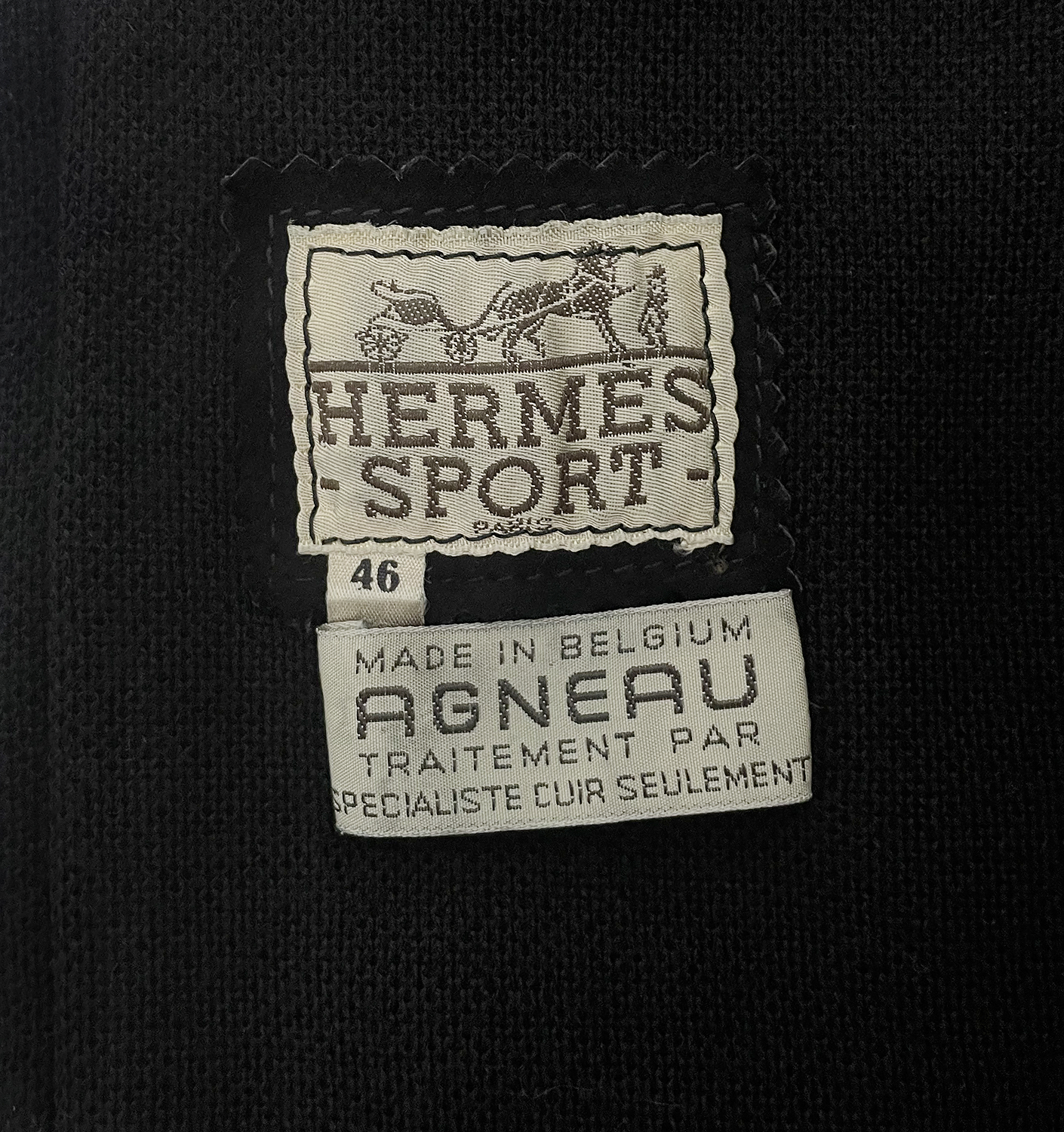 Hermès Black Bomber Jacket