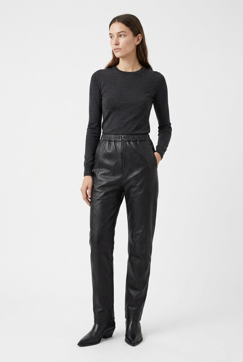 Céline Leather Trousers