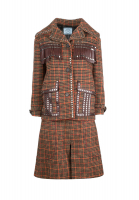 Brown Prada Suit with Fringe