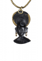 Vintage Woman Bust Necklace