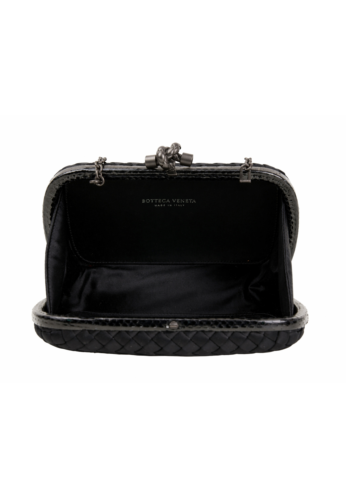 Bottega Veneta Knot Black Clutch