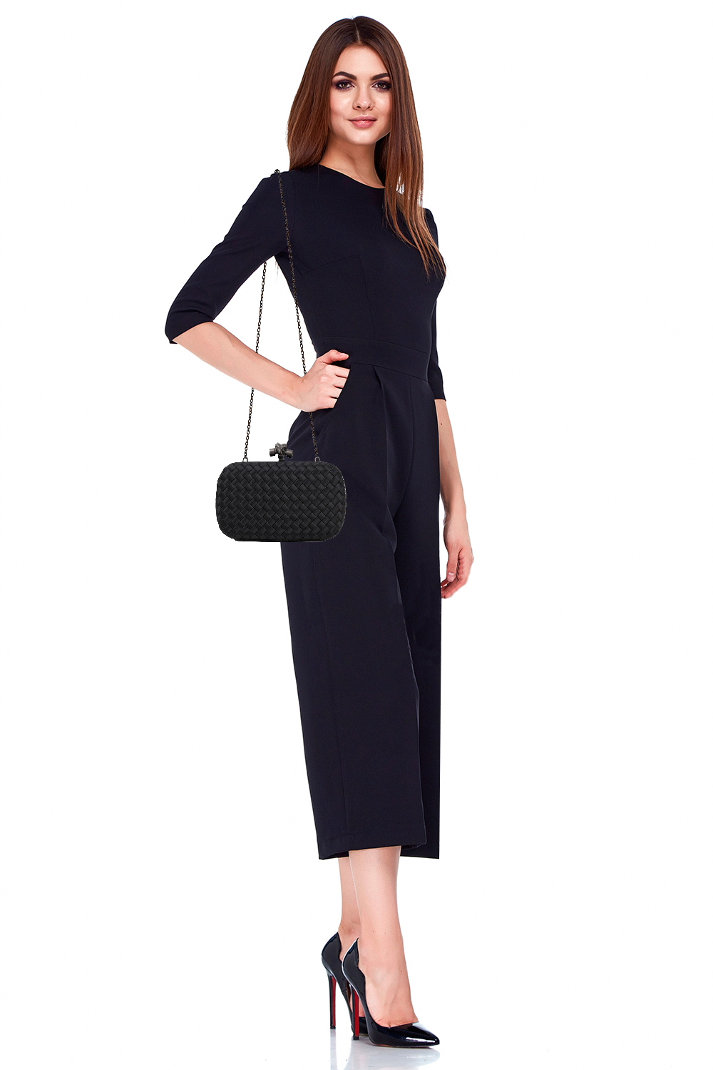 Bottega Veneta Knot Black Clutch