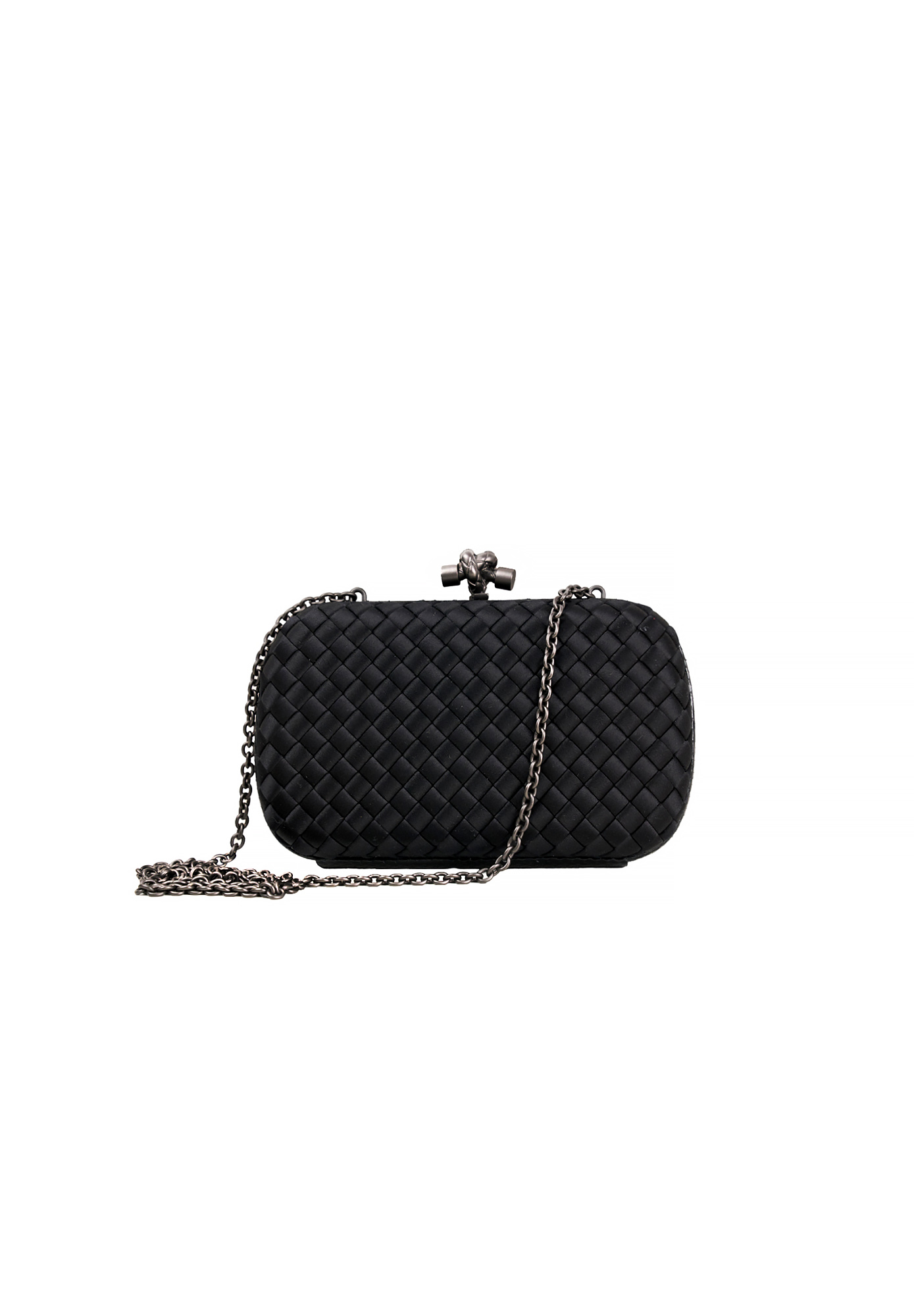 Bottega Veneta Knot Black Clutch