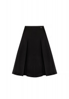 Chanel Black Pleated Skirt