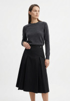 Chanel Black Pleated Skirt