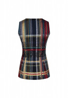Chanel Paris-Dubai Plaid Vest