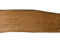 Hermès Miel Porosus Belt
