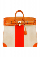 Hermès HAC Flag Birkin 50 Naturel Barenia And Canvas Bag