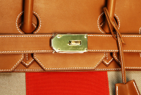 Hermès HAC Flag Birkin 50 Naturel Barenia And Canvas Bag