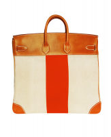 Hermès HAC Flag Birkin 50 Naturel Barenia And Canvas Bag