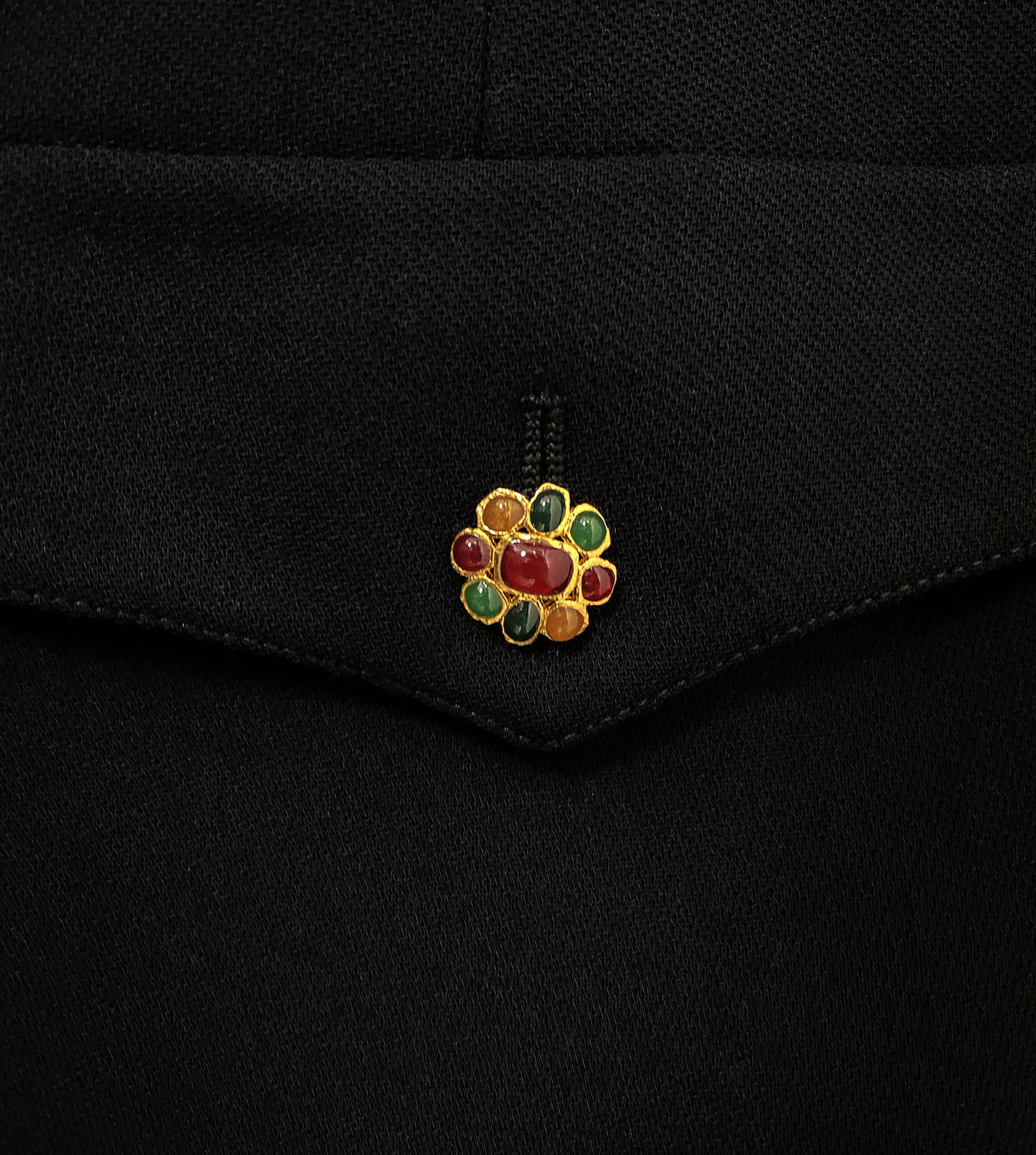 Chanel Jacket With Gripoix Buttons