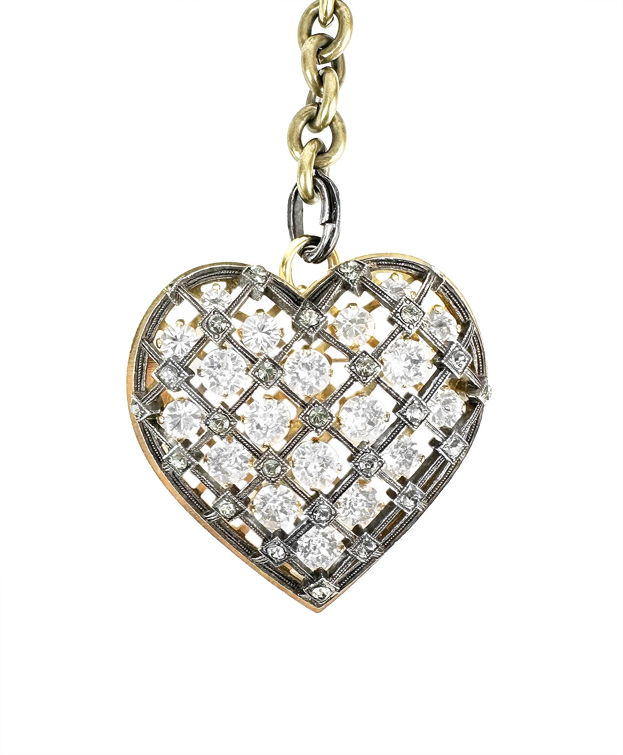Lanvin Heart Neclace with Crystals