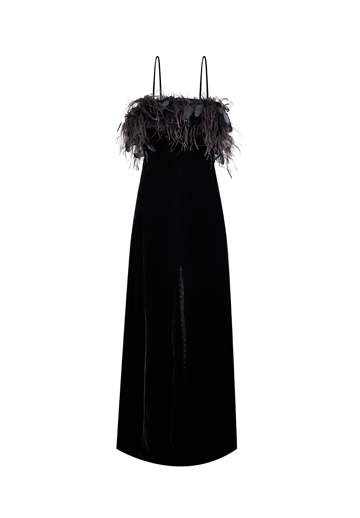 Valentino Black Velvet Evening Dress