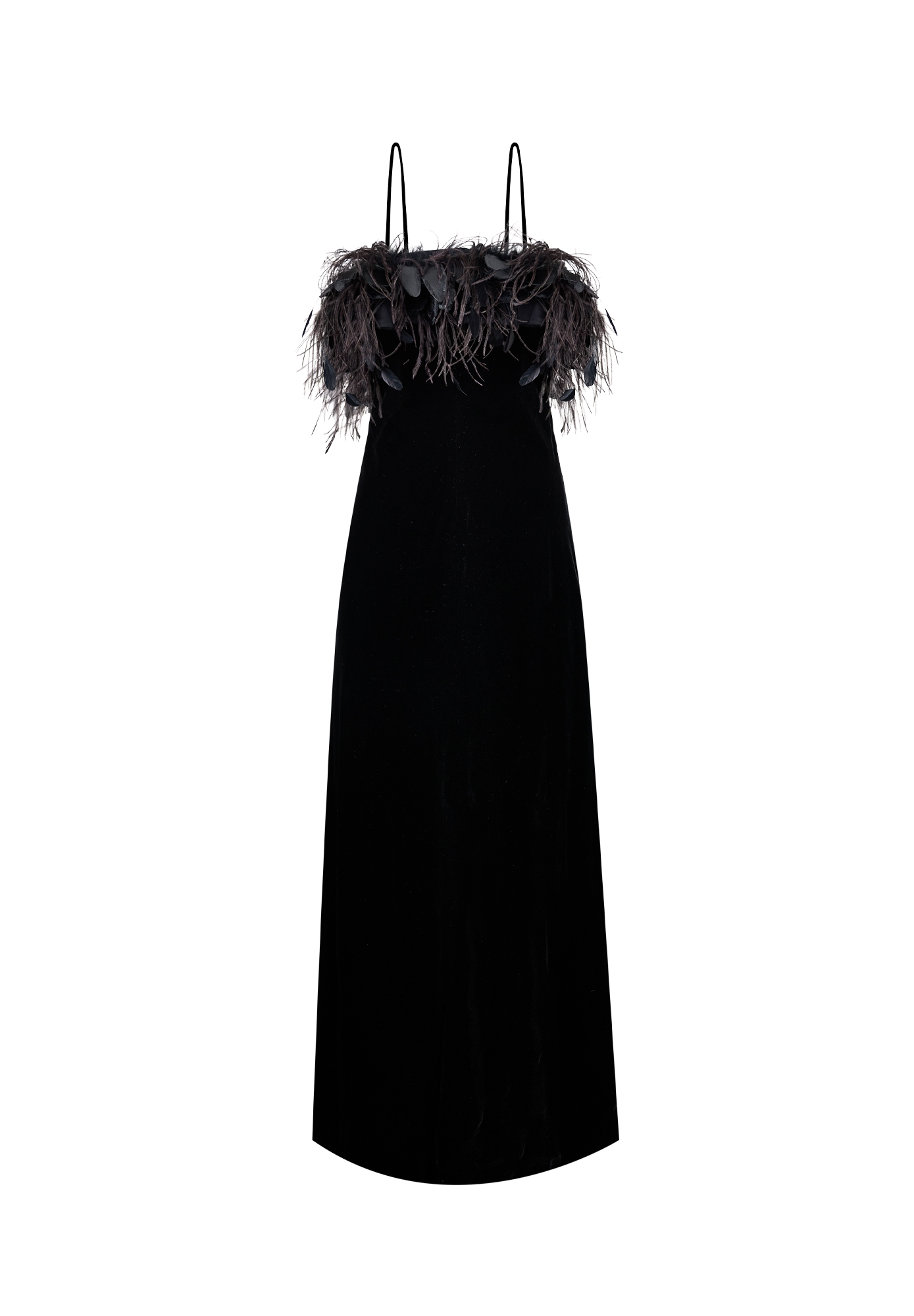 Valentino Black Velvet Evening Dress