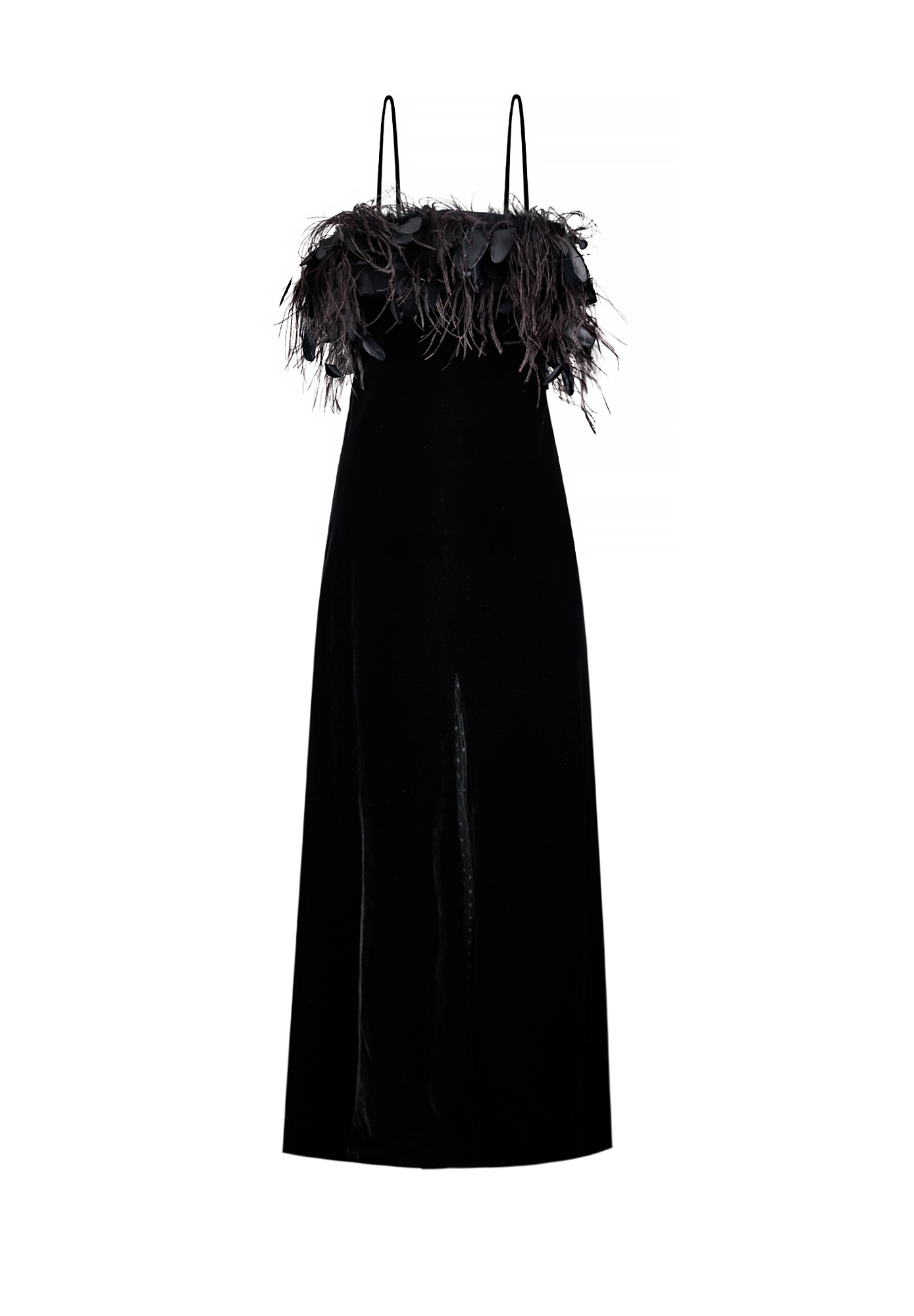 Valentino Black Velvet Evening Dress