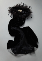 Valentino Black Velvet Evening Dress