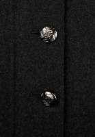 Chanel Dark Gray Buttons Skirt