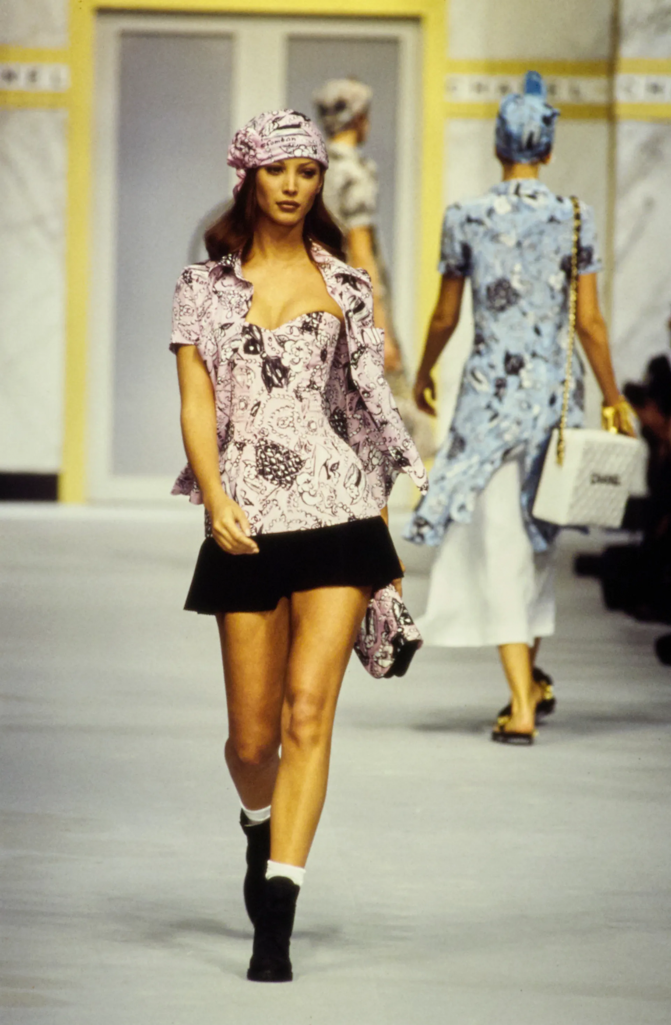 Dark Blue Chanel Corset