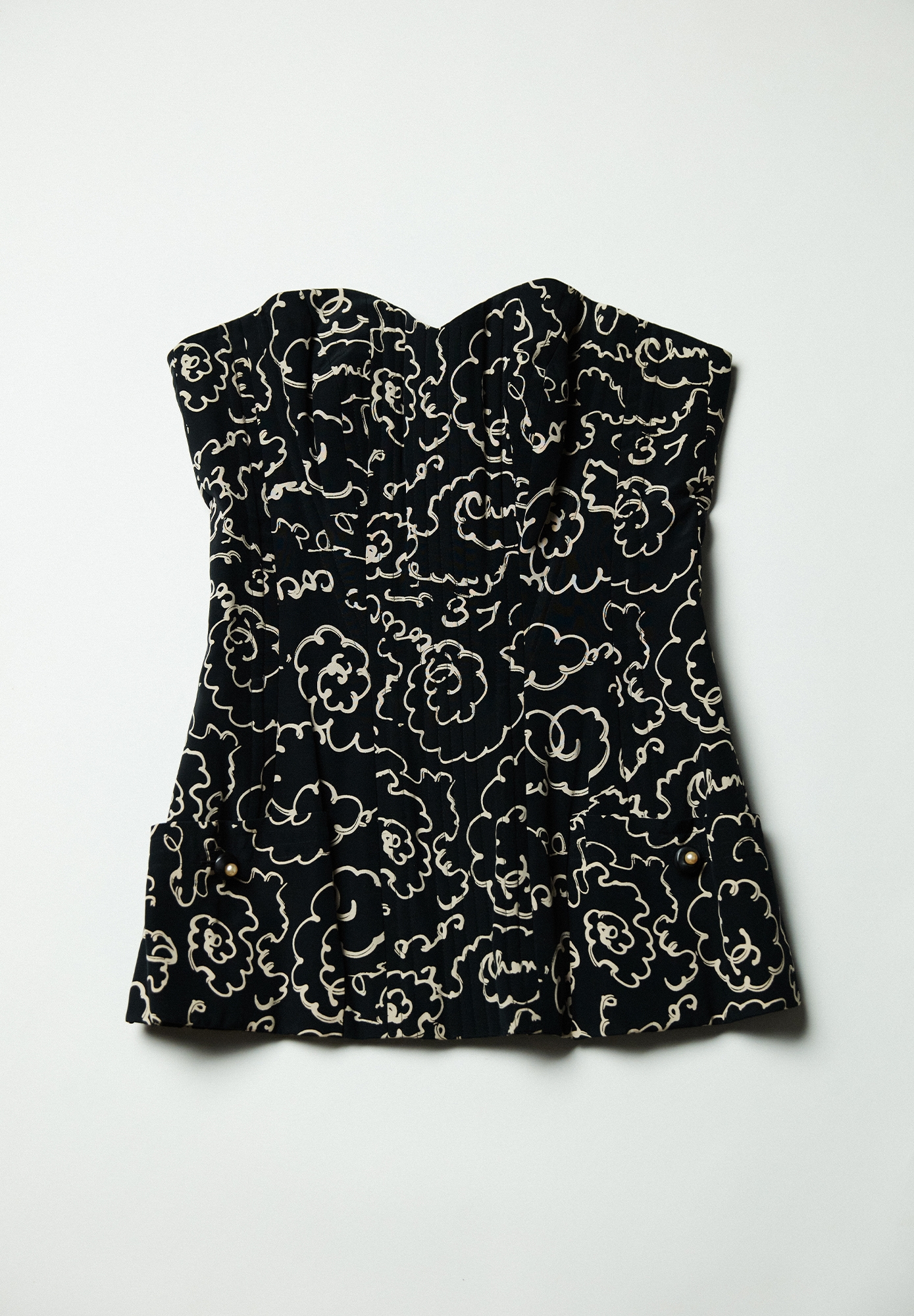 Dark Blue Chanel Corset