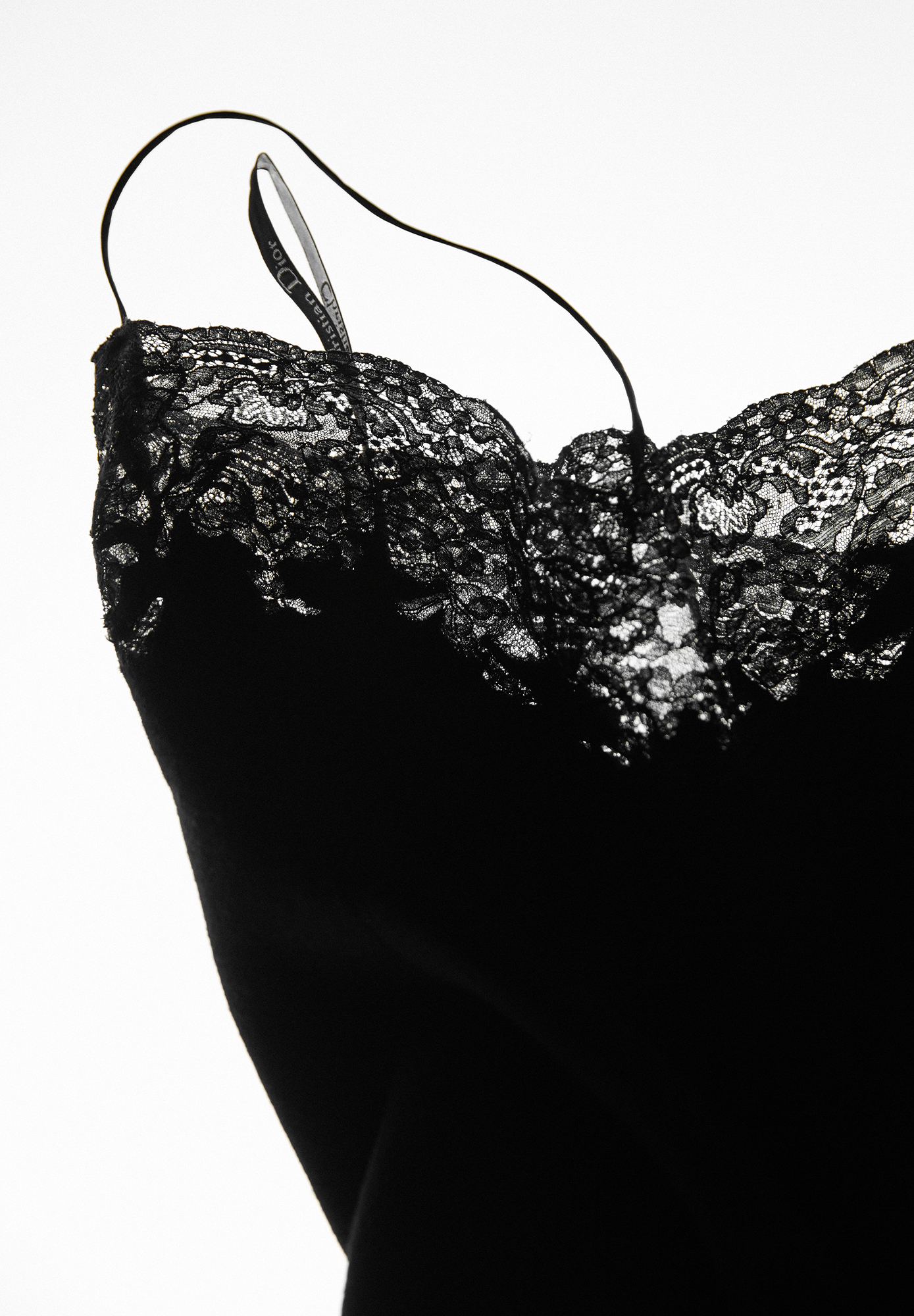 Christian Dior Black Dress With Lace