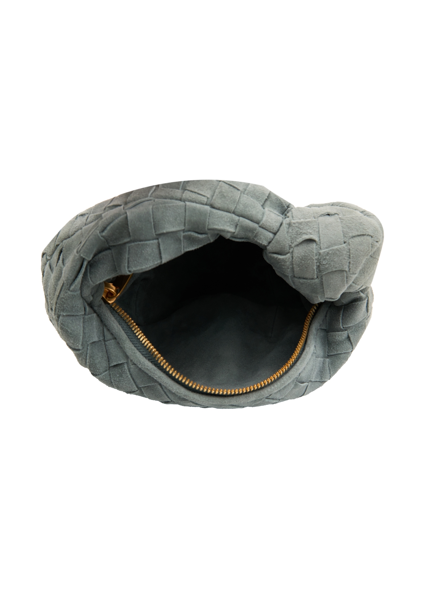 Bottega Veneta Jodie Mini Gray Suede Bag 